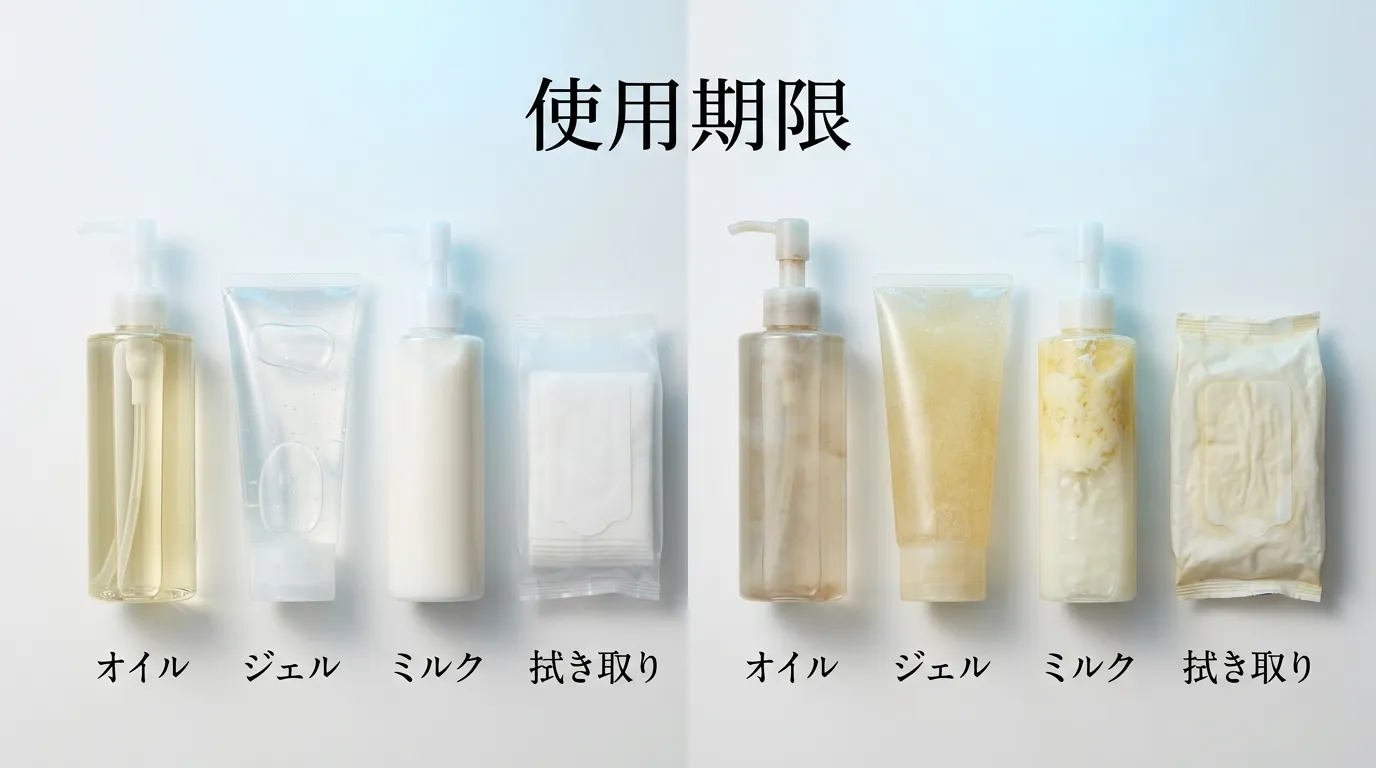 クレンジングの使用期限タイプ別比較