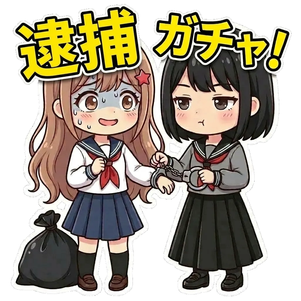 ビューラー期限切れ現行犯逮捕シーン