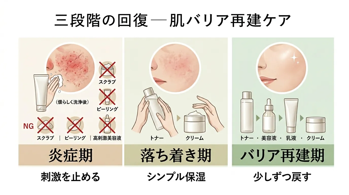 回復期スキンケアステップ