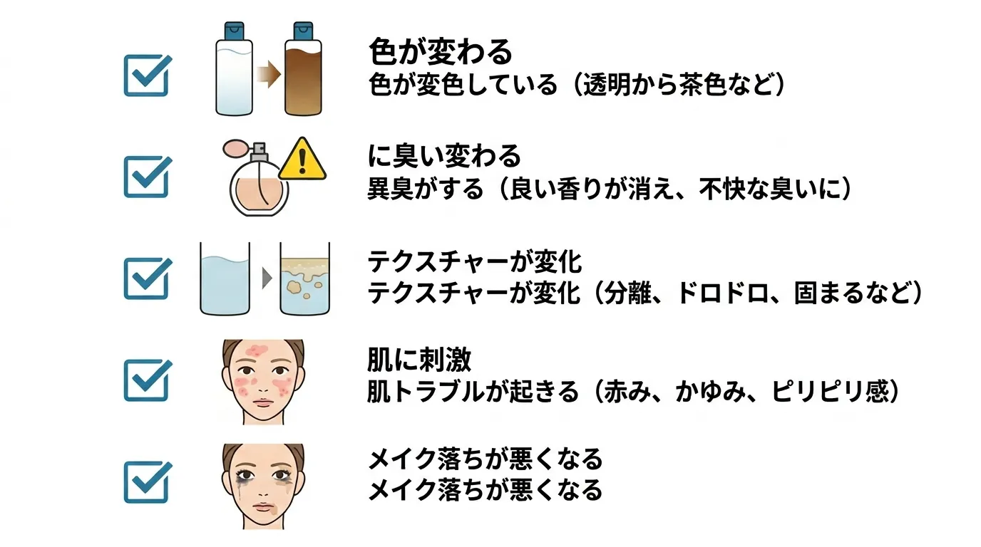 クレンジング劣化サインチェックリスト5つのポイント