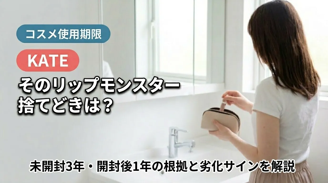 リップモンスターの捨てどきと使用期限を解説する記事のアイキャッチ画像