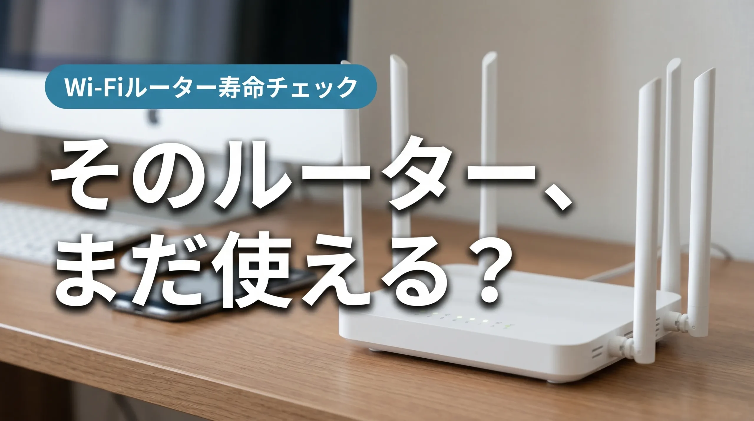 古いWi-Fiルーターの寿命サインと買い替えタイミングを解説するアイキャッチ画像