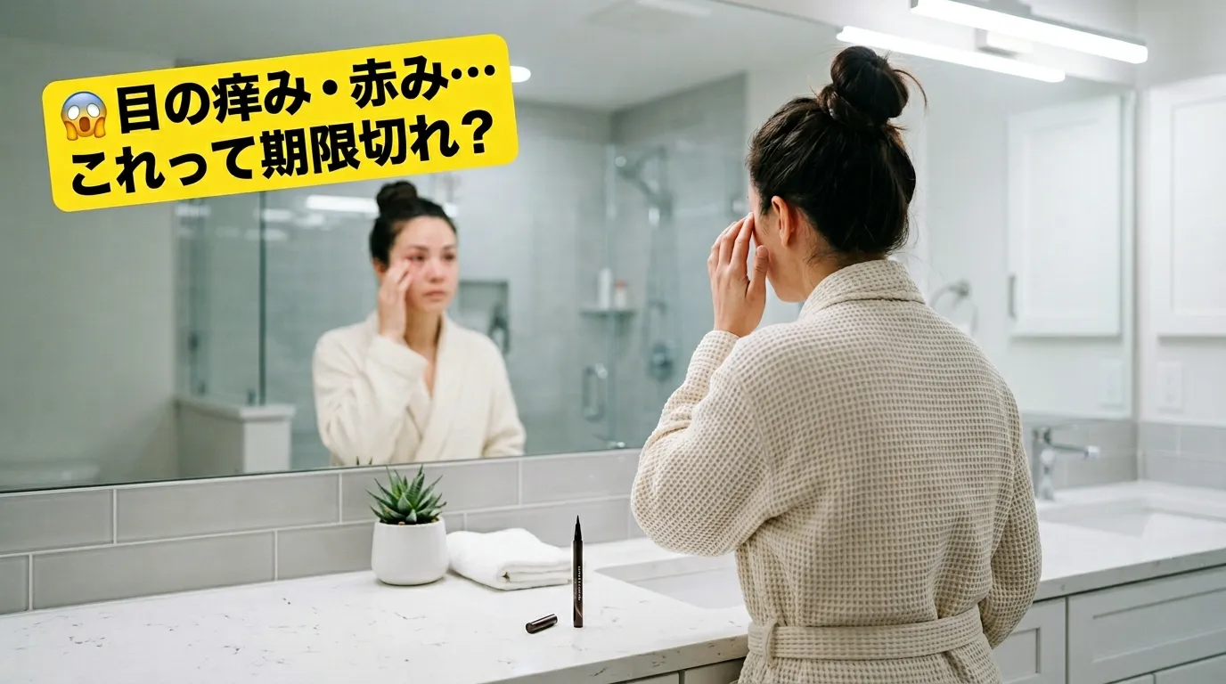 期限切れ涙袋ライナーで目元トラブルを起こした女性