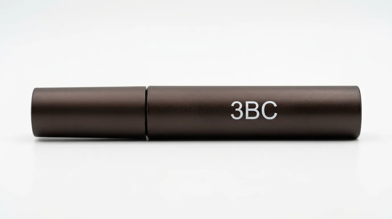ウォンジョンヨ マスカラチューブの底面に印字されたロット番号3BCのサンプル画像